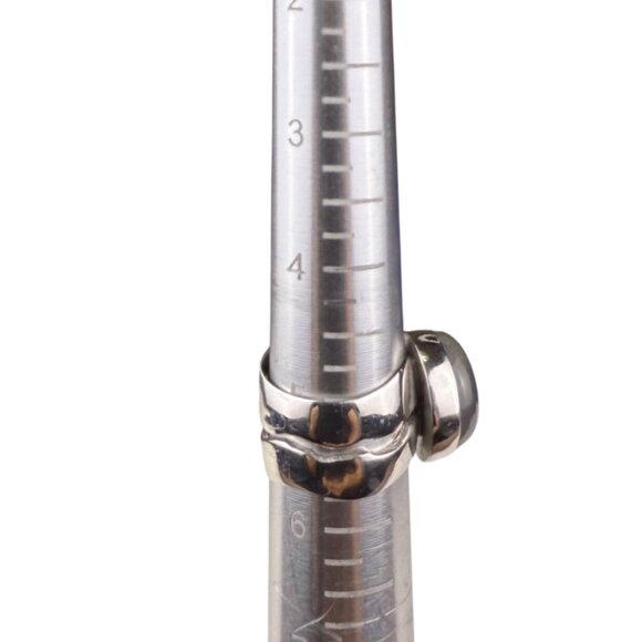 Sterling Silver Women’s Labradorite Oval Cabochon Ring 925 Unique Design Size 5 - Picture 6 of 6